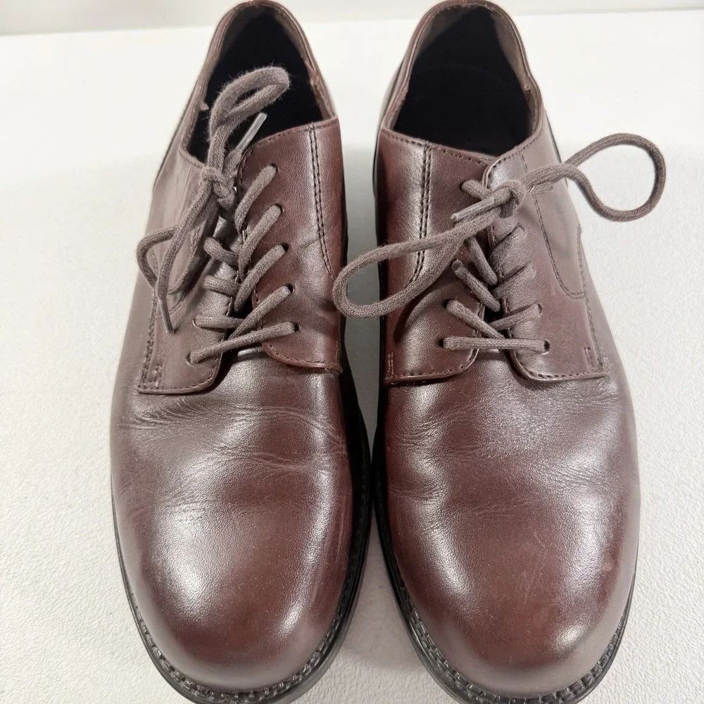 Nunn Bush Mens Brown Leather Lace Up Oxford Dress Shoes Size 9 M